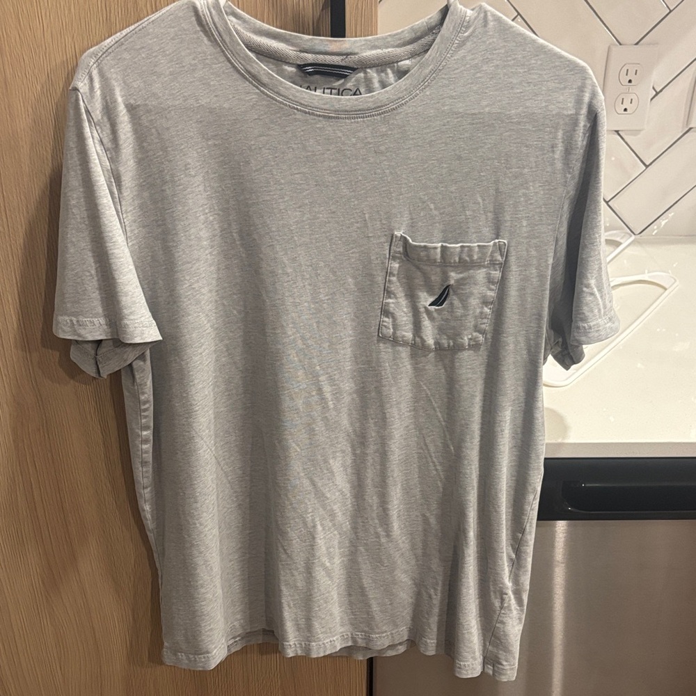Nautica Light Gray Short Sleeve Tee